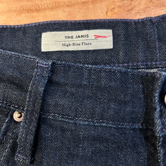 AG Adriano Goldschmied JEANS The Janis High‎ Rise Flare Dark Blue Wash 32 - Picture 7 of 16
